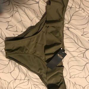 Hollister olive green swim bottoms